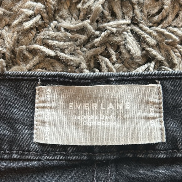 EVERLANE The Original Cheeky Jean Organic Cotton Black Pants Size 26 - Picture 3 of 9